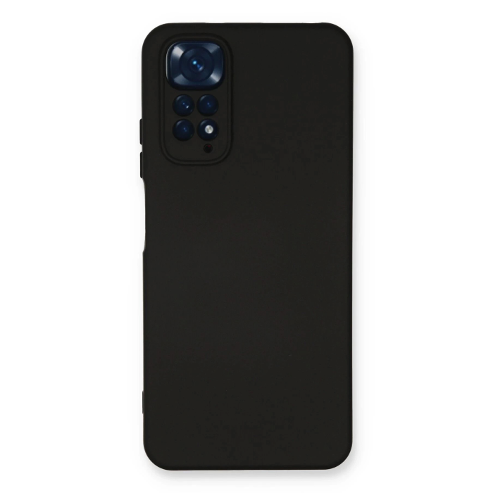 BFS  Xiaomi Redmi Note 11 Kılıf Nano içi Kadife Silikon - Siyah