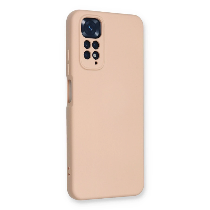 BFS  Xiaomi Redmi Note 11 Kılıf Nano içi Kadife Silikon - Pudra