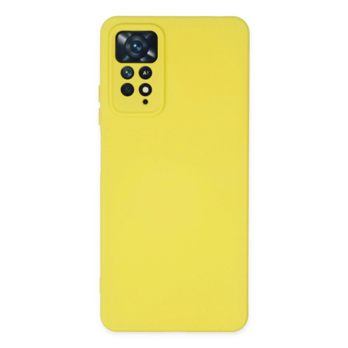 BFS  Xiaomi Redmi Note 11 Pro Kılıf Nano içi Kadife Silikon - Sarı