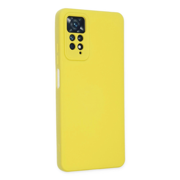 BFS  Xiaomi Redmi Note 11 Pro Kılıf Nano içi Kadife Silikon - Sarı