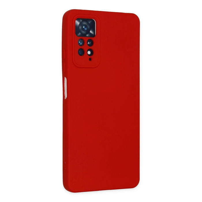 BFS  Xiaomi Redmi Note 11 Pro Kılıf Nano içi Kadife Silikon - Kırmızı
