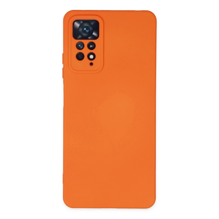 BFS  Xiaomi Redmi Note 11 Pro Kılıf Nano içi Kadife Silikon - Turuncu