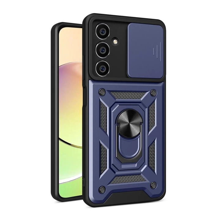 BFS  Samsung Galaxy A05 Kılıf Pars Lens Yüzüklü Silikon - Lacivert