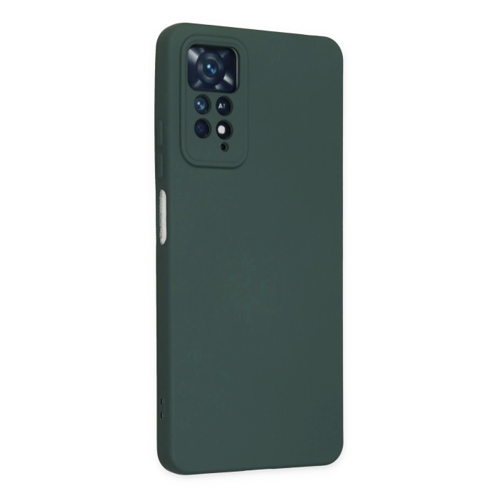 BFS  Xiaomi Redmi Note 11 Pro Kılıf Nano içi Kadife Silikon - Koyu Yeşil