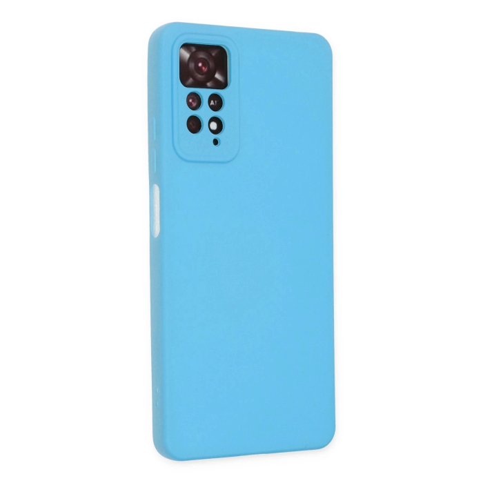 BFS  Xiaomi Redmi Note 11 Pro Kılıf Nano içi Kadife Silikon - Mavi