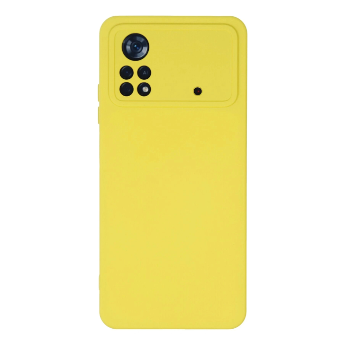 BFS  Xiaomi Poco X4 Pro 5G Kılıf Nano içi Kadife Silikon - Sarı