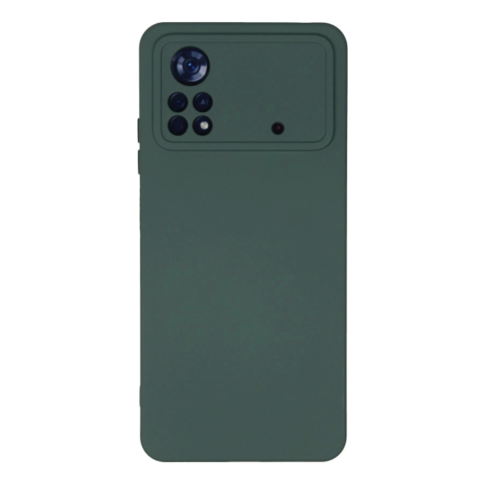 BFS  Xiaomi Poco X4 Pro 5G Kılıf Nano içi Kadife Silikon - Koyu Yeşil