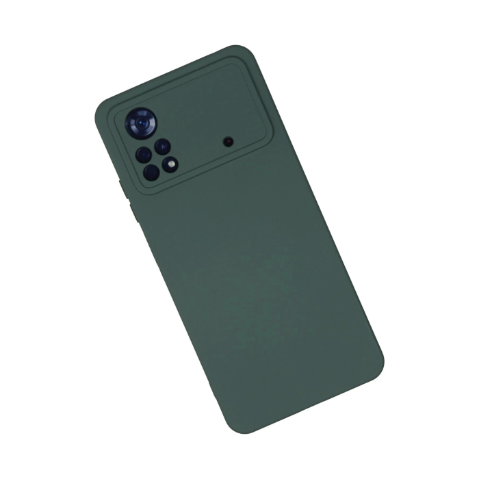 BFS  Xiaomi Poco X4 Pro 5G Kılıf Nano içi Kadife Silikon - Koyu Yeşil