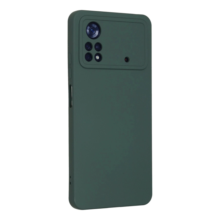 BFS  Xiaomi Poco X4 Pro 5G Kılıf Nano içi Kadife Silikon - Koyu Yeşil