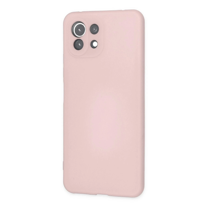 BFS  Xiaomi Mİ 11 Lite Kılıf Nano içi Kadife Silikon - Pudra