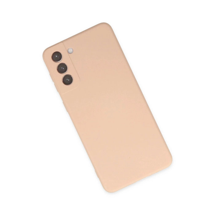 BFS  Samsung Galaxy S21 FE Kılıf Nano içi Kadife Silikon - Pudra