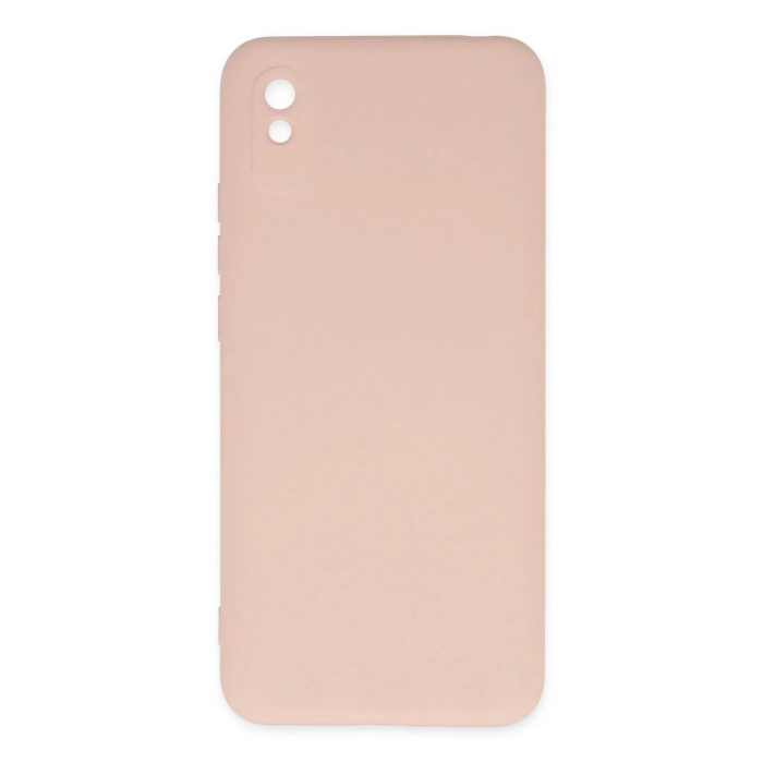 BFS  Xiaomi Redmi 9A Kılıf Nano içi Kadife Silikon - Pudra