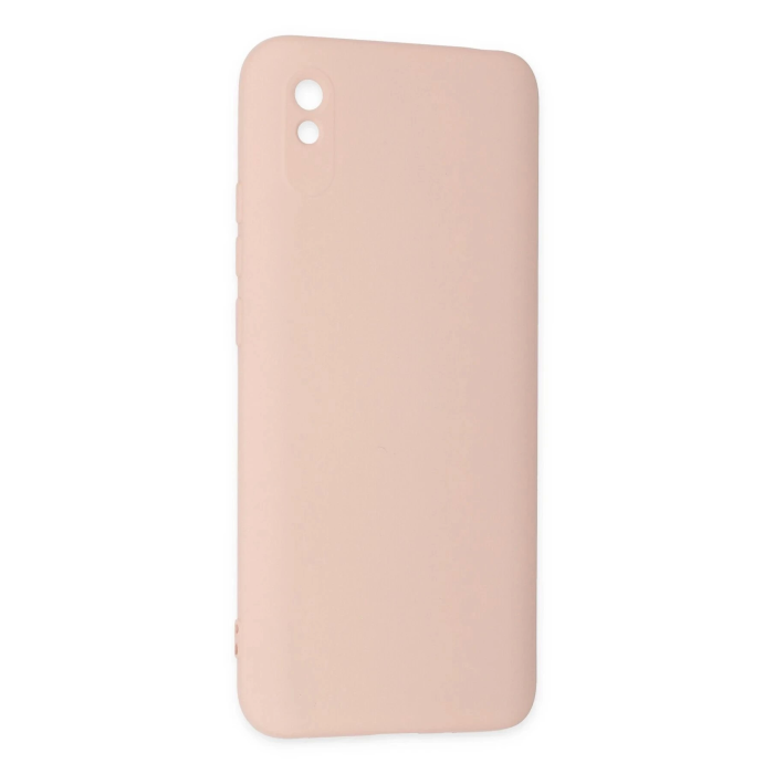 BFS  Xiaomi Redmi 9A Kılıf Nano içi Kadife Silikon - Pudra