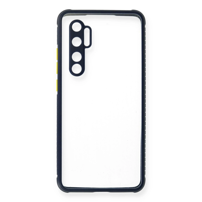 BFS  Xiaomi Mi Note 10 Lite Kılıf Miami Şeffaf Silikon - Lacivert