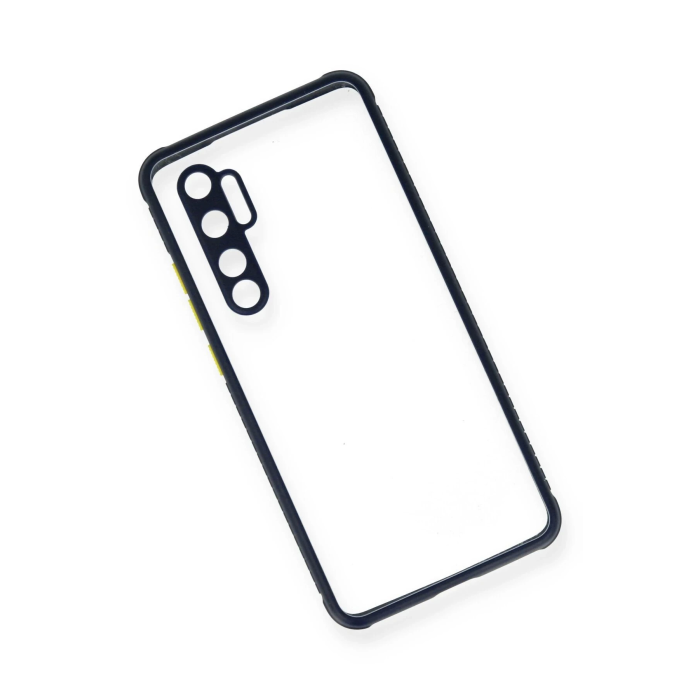 BFS  Xiaomi Mi Note 10 Lite Kılıf Miami Şeffaf Silikon - Lacivert