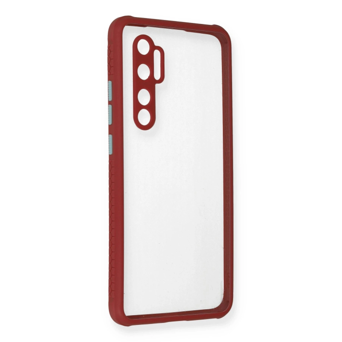 BFS  Xiaomi Mi Note 10 Lite Kılıf Miami Şeffaf Silikon - Fuşya
