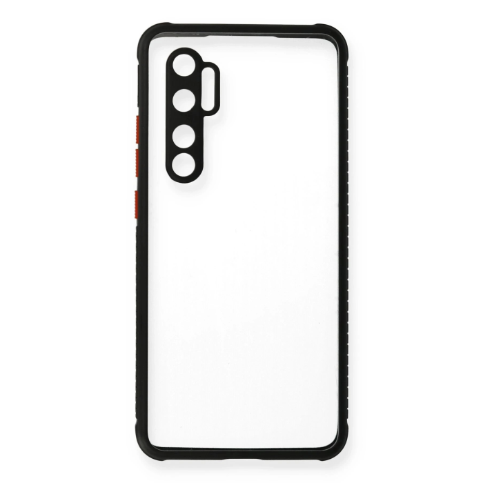 BFS  Xiaomi Mi Note 10 Lite Kılıf Miami Şeffaf Silikon - Siyah
