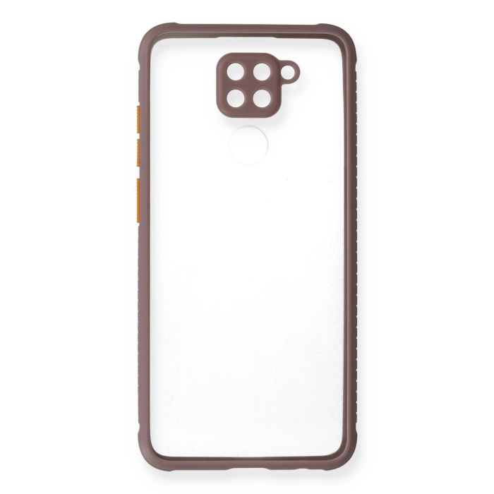 BFS  Xiaomi Redmi Note 9 Kılıf Miami Şeffaf Silikon - Açık Mor