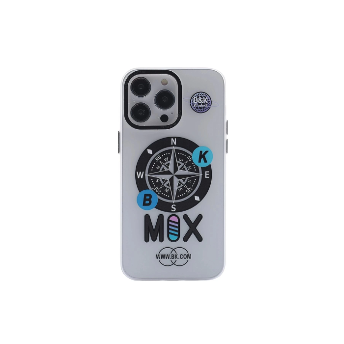 BFS  iPhone 13 Pro Max Kılıf Apollo Magneticsafe Desenli Kapak - Apollo Şeffaf - 3