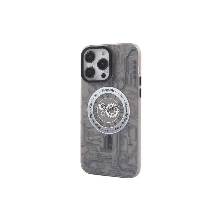 BFS  iPhone 14 Pro Kılıf Apollo Magneticsafe Desenli Kapak - Apollo Siyah - 1
