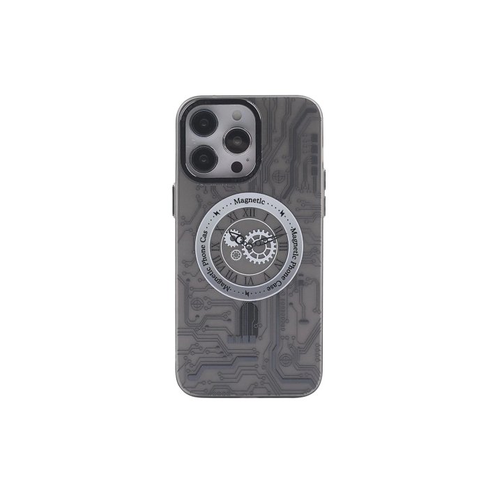 BFS  iPhone 14 Pro Kılıf Apollo Magneticsafe Desenli Kapak - Apollo Siyah - 1
