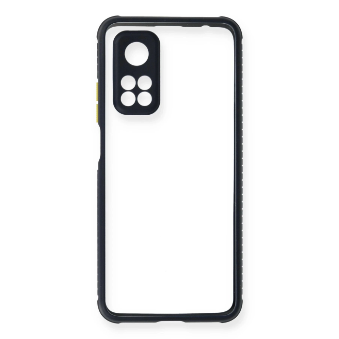 BFS  Xiaomi Mi 10T Pro Kılıf Miami Şeffaf Silikon - Lacivert