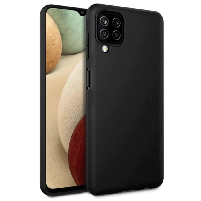 BFS  Samsung Galaxy A12 Kılıf First Silikon - Siyah