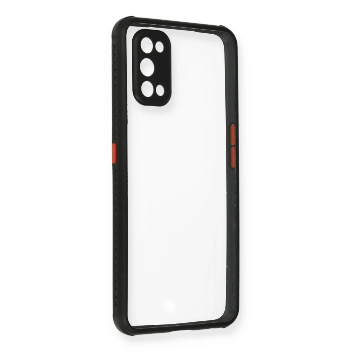 BFS  Realme 7 Pro Kılıf Miami Şeffaf Silikon - Siyah