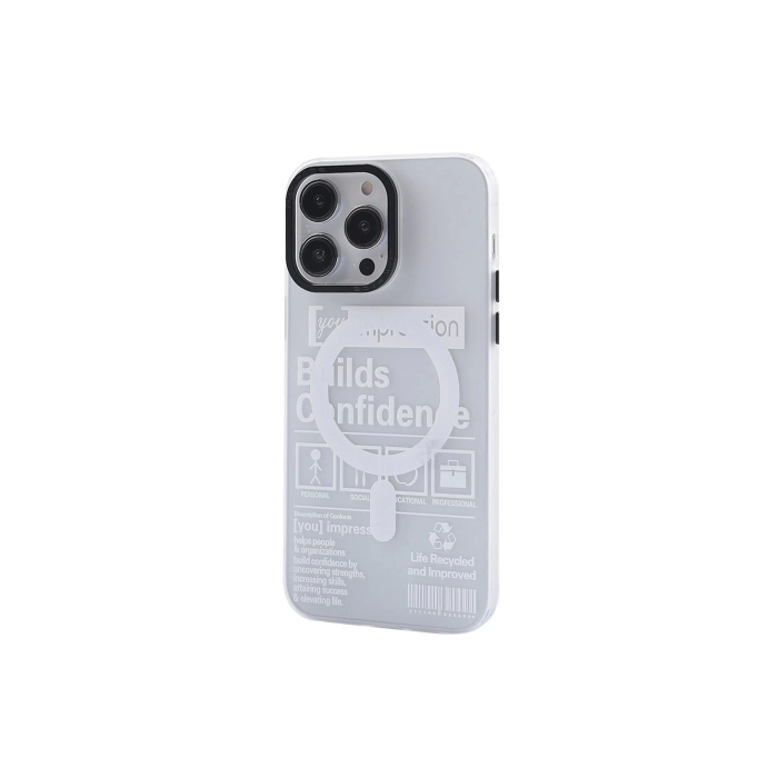 BFS  iPhone 14 Pro Kılıf Apollo Magneticsafe Desenli Kapak - Apollo Şeffaf - 4