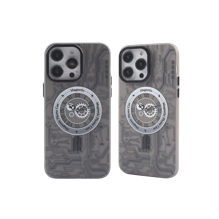 BFS  iPhone 14 Pro Max Kılıf Apollo Magneticsafe Desenli Kapak - Apollo Siyah - 1