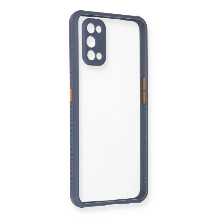 BFS  Realme 7 Pro Kılıf Miami Şeffaf Silikon - Gri