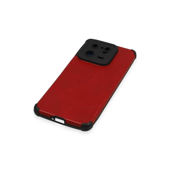 BFS  Xiaomi Mi 13 Pro Kılıf Loop Deri Silikon - Kırmızı