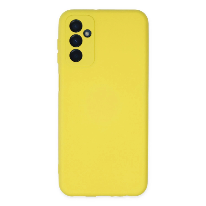 BFS  Samsung Galaxy M23 Kılıf Nano içi Kadife Silikon - Sarı