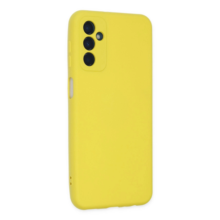 BFS  Samsung Galaxy M23 Kılıf Nano içi Kadife Silikon - Sarı
