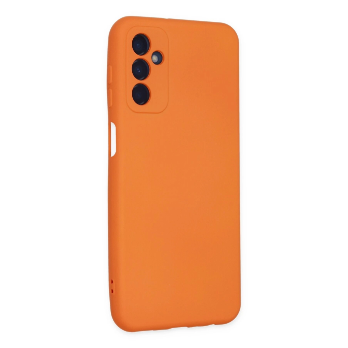 BFS  Samsung Galaxy M23 Kılıf Nano içi Kadife Silikon - Turuncu