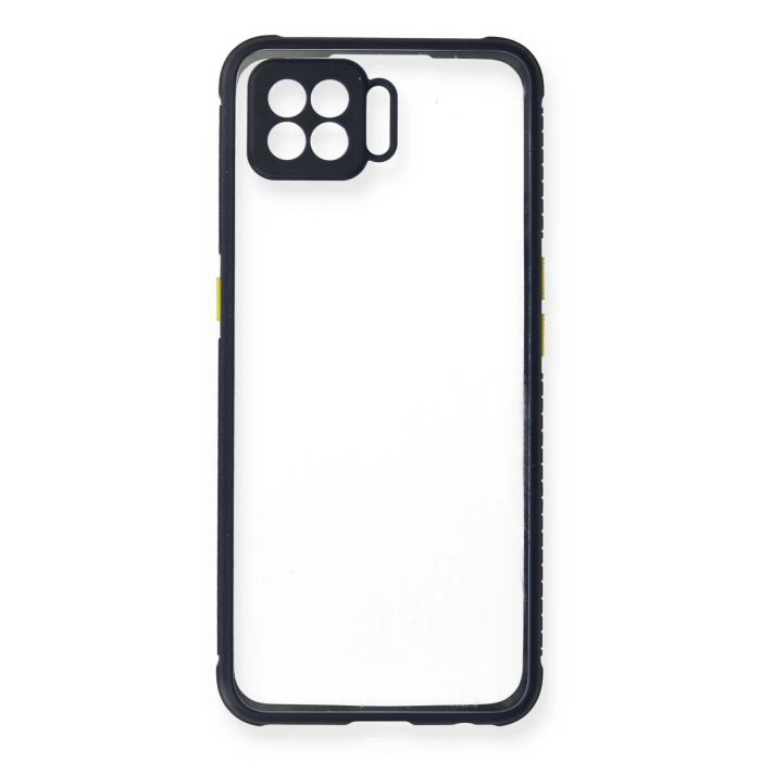 BFS  Oppo A73 Kılıf Miami Şeffaf Silikon - Lacivert
