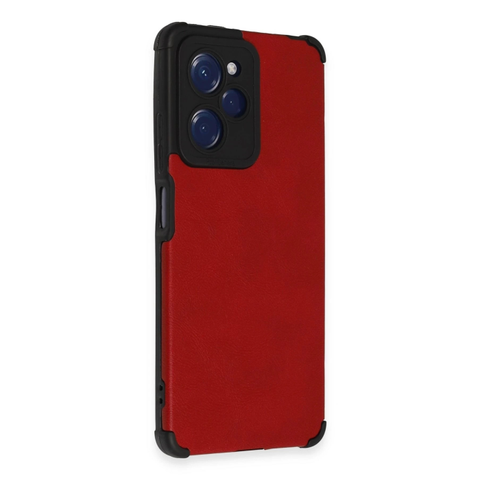 BFS  Xiaomi Poco X5 Pro 5G Kılıf Loop Deri Silikon - Kırmızı