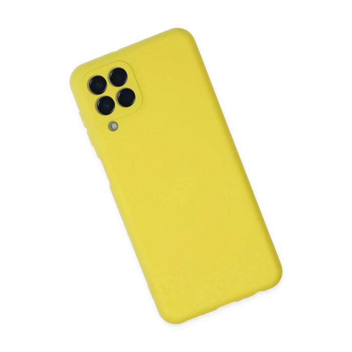 BFS  Samsung Galaxy M33 Kılıf Nano içi Kadife Silikon - Sarı