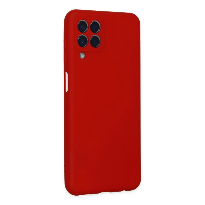 BFS  Samsung Galaxy M33 Kılıf Nano içi Kadife Silikon - Kırmızı