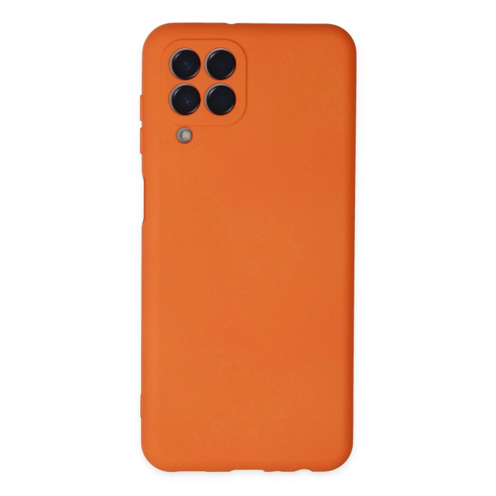 BFS  Samsung Galaxy M33 Kılıf Nano içi Kadife Silikon - Turuncu