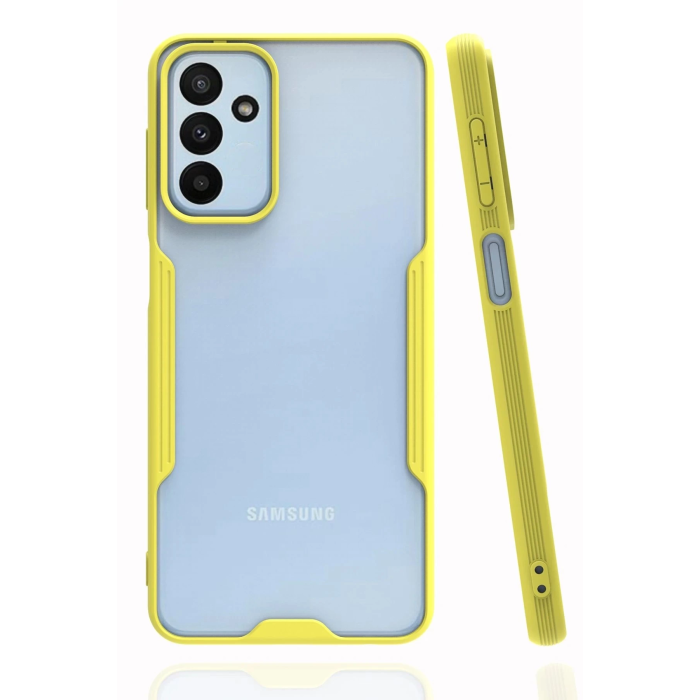 BFS  Samsung Galaxy M23 Kılıf Platin Silikon - Sarı