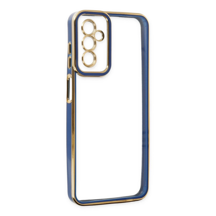 BFS  Samsung Galaxy M23 Kılıf Liva Lens Silikon - Mavi