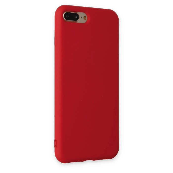 BFS  iPhone 7 Plus Kılıf Nano içi Kadife Silikon - Kırmızı