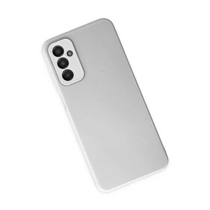 BFS  Samsung Galaxy M23 Kılıf Glass Kapak - Beyaz