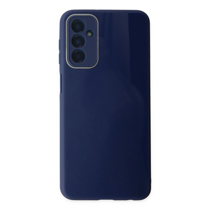 BFS  Samsung Galaxy M23 Kılıf Glass Kapak - Lacivert