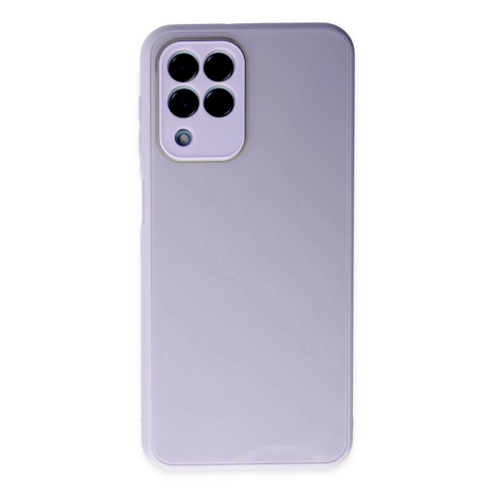 BFS  Samsung Galaxy M33 Kılıf Glass Kapak - Lila