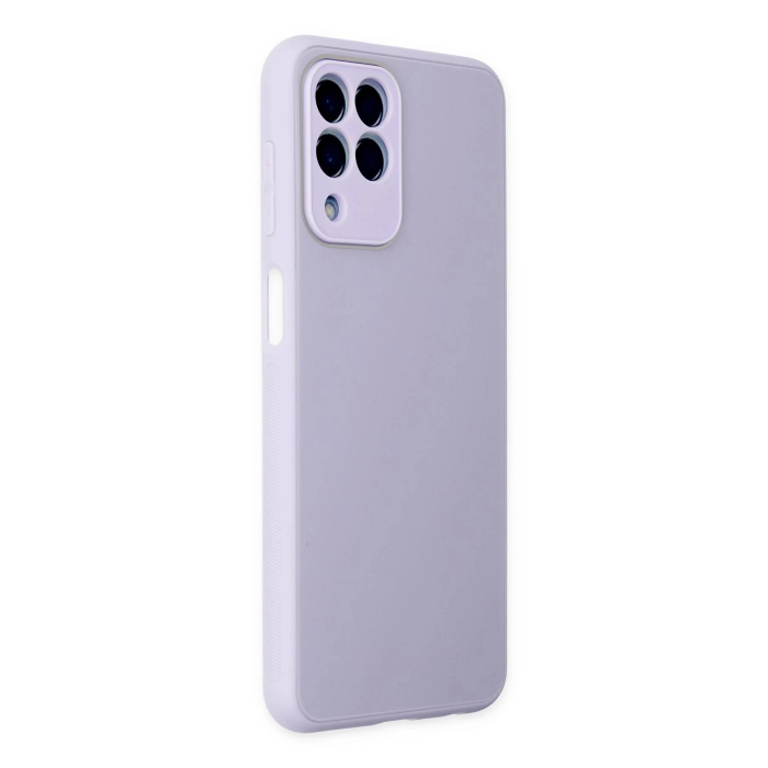 BFS  Samsung Galaxy M33 Kılıf Glass Kapak - Lila