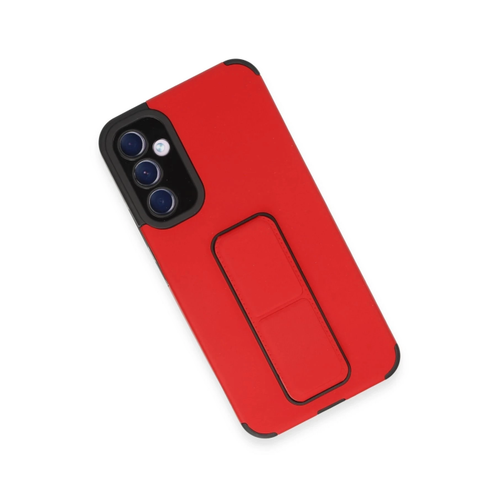 BFS  Samsung Galaxy A54 5G Kılıf Mega Standlı Silikon - Kırmızı