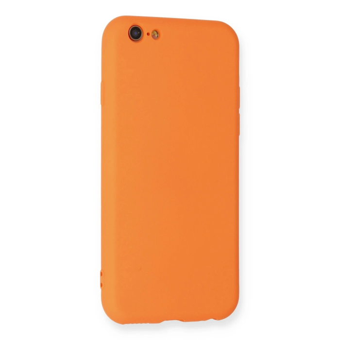 BFS  iPhone 6 Kılıf Nano içi Kadife Silikon - Turuncu