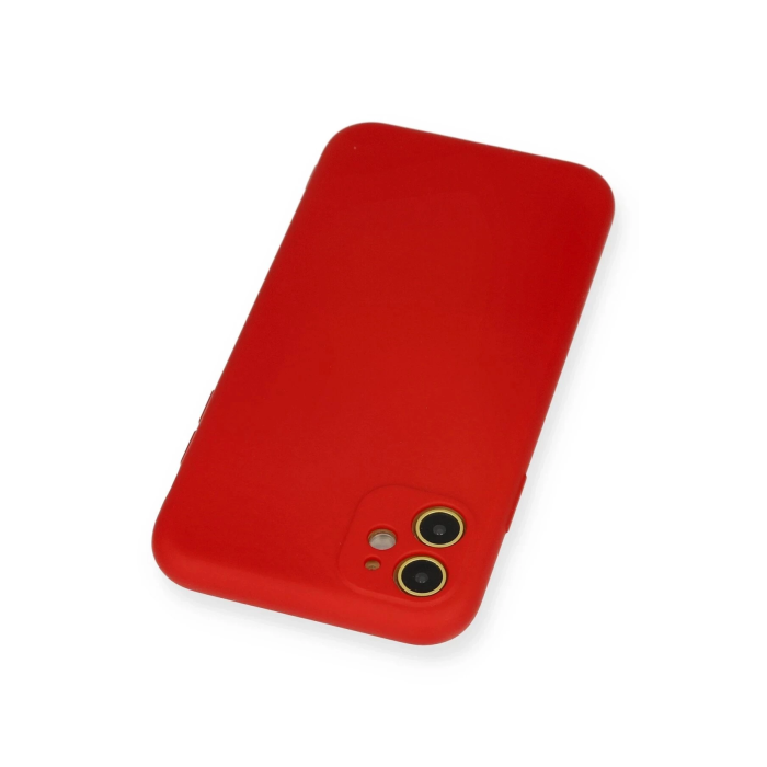 BFS  iPhone 11 Kılıf Nano içi Kadife Silikon - Kırmızı